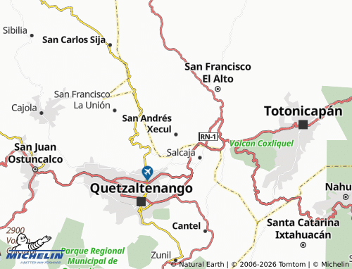 Mappa MICHELIN San Andrés Xecul - ViaMichelin