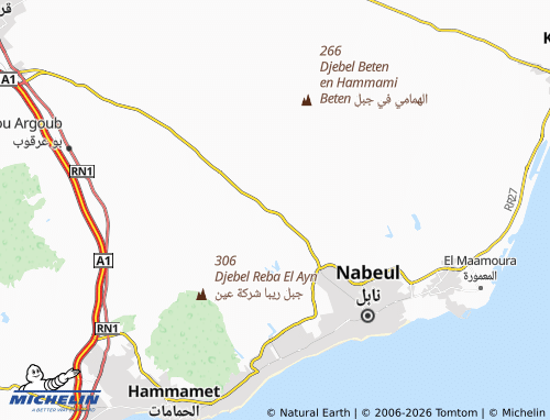 Mappa MICHELIN Ayn Kmeeshah - ViaMichelin