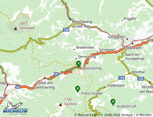 Mapa MICHELIN Semmering - ViaMichelin