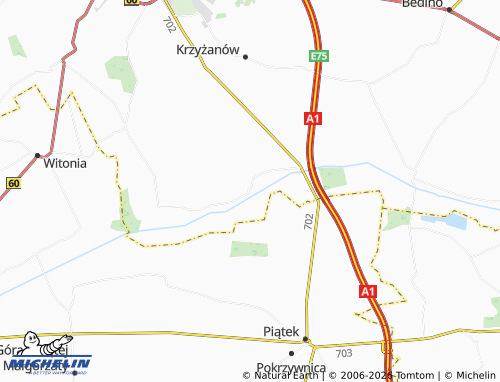MICHELIN Siemienice map - ViaMichelin