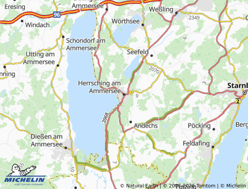 Mappa MICHELIN Herrsching am Ammersee - ViaMichelin