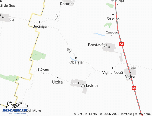 Carte MICHELIN Obârșia - ViaMichelin