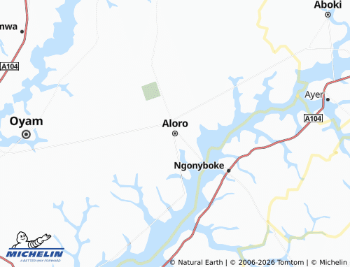 MICHELIN-Landkarte Aloro - ViaMichelin