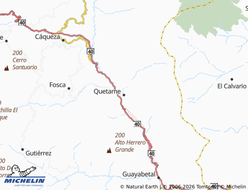 Carte MICHELIN Quetame - ViaMichelin