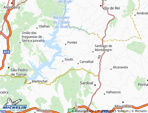 MICHELIN-Landkarte Sobral Basto - ViaMichelin