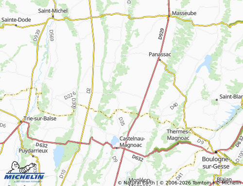 MICHELIN Monlaur-Bernet map - ViaMichelin