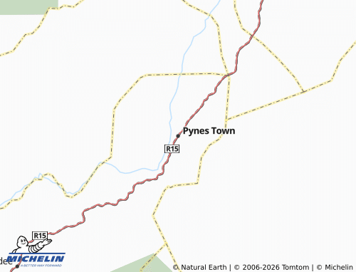 Mappa MICHELIN Pynes Town - ViaMichelin