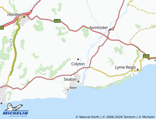 MICHELIN Colyton map - ViaMichelin