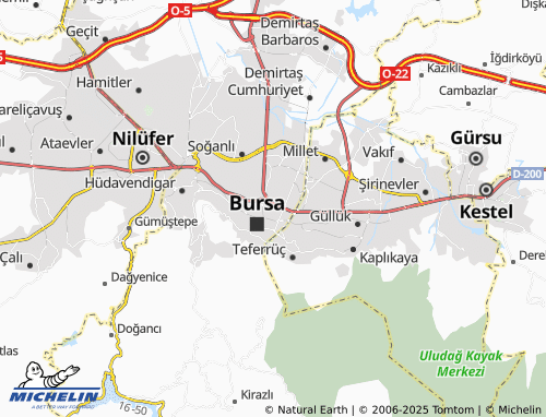 Mapa MICHELIN Sakarya - ViaMichelin