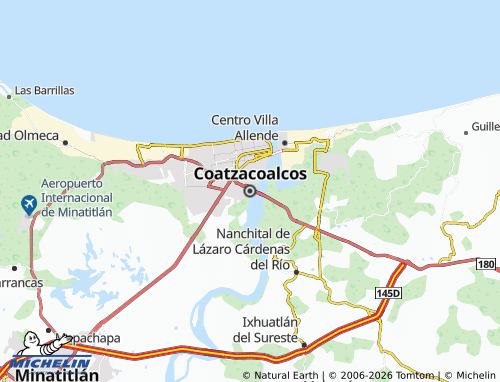 Mapa MICHELIN Coatzacoalcos - ViaMichelin