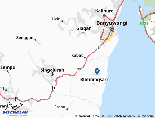 MICHELIN Gombolirang map - ViaMichelin