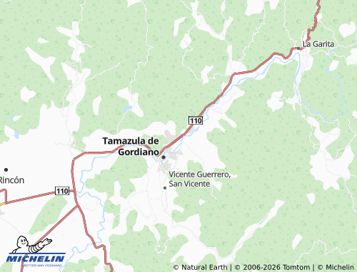 MICHELIN Agua Caliente map - ViaMichelin