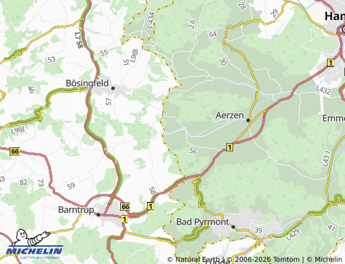 MICHELIN Duensen map - ViaMichelin