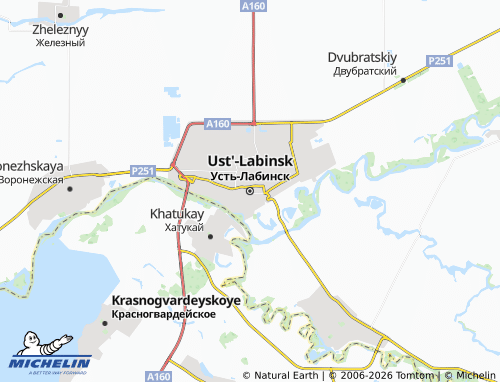 MICHELIN-Landkarte Ust'-Labinsk - ViaMichelin