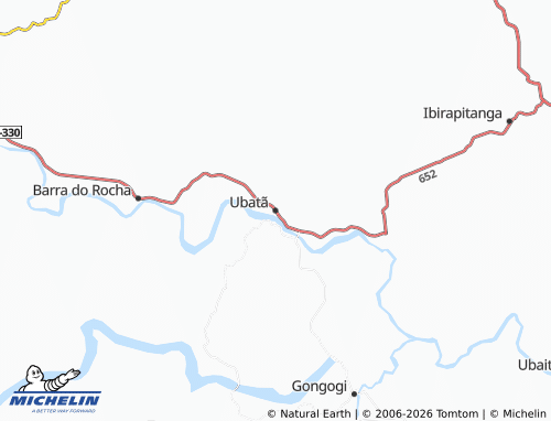 MICHELIN Ubatã map - ViaMichelin