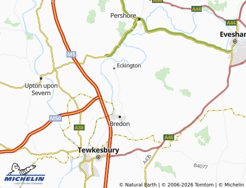 Carte MICHELIN Bredons Norton - ViaMichelin