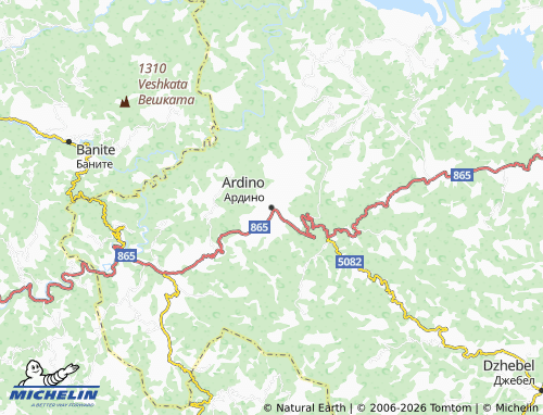 Mappa MICHELIN Ardino - ViaMichelin