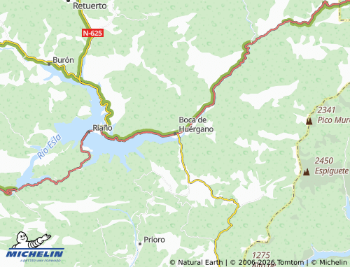 MICHELIN Boca de Huérgano map - ViaMichelin