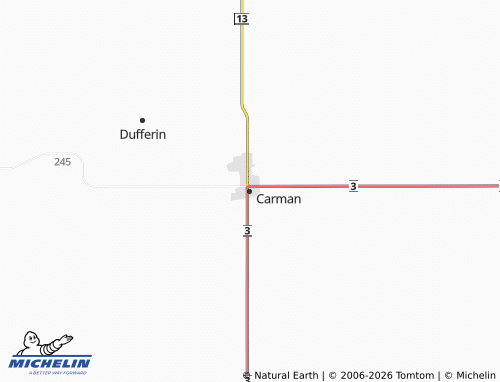 Carte MICHELIN Carman - ViaMichelin
