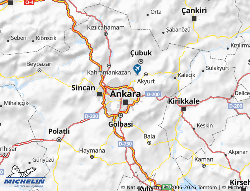 Kaart MICHELIN Altındağ - ViaMichelin