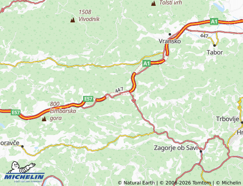 Mapa MICHELIN Trojane - ViaMichelin