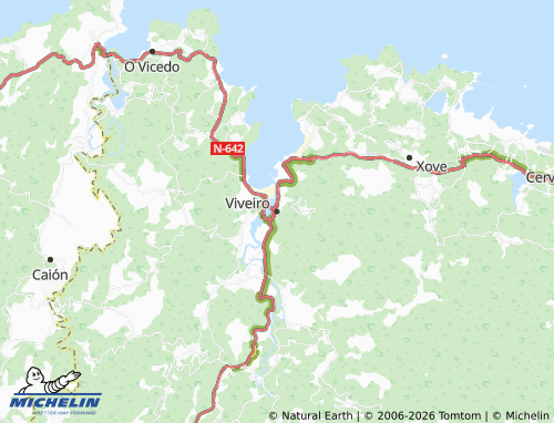 MICHELIN Viveiro map - ViaMichelin