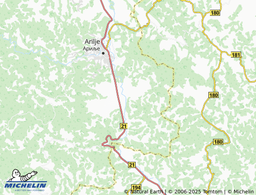 Carte MICHELIN Mirosaljci - ViaMichelin