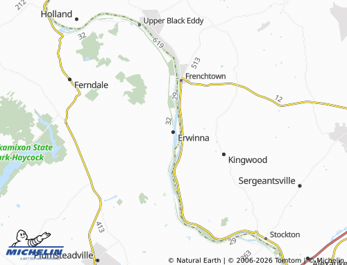 Carte MICHELIN Erwinna - ViaMichelin