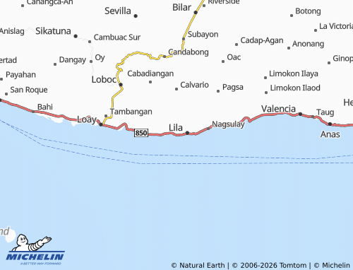 MICHELIN Catugasan map - ViaMichelin