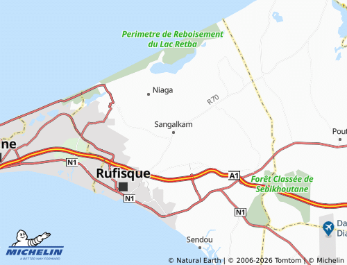 Mappa MICHELIN Sangalkam - ViaMichelin