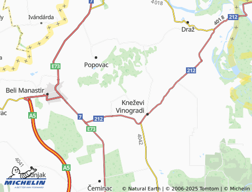 MICHELIN-Landkarte Kamenac - ViaMichelin
