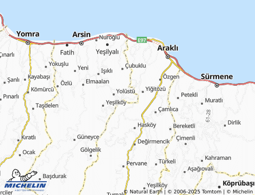 MICHELIN Yeniköy map - ViaMichelin