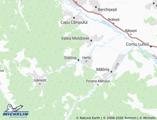 Mapa MICHELIN Slatina - ViaMichelin