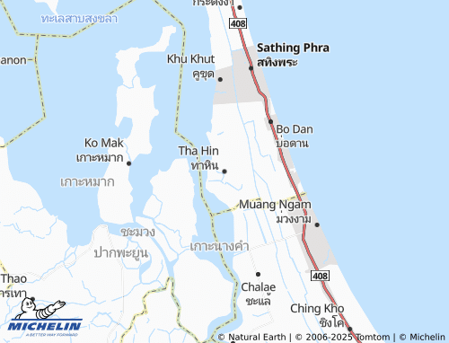 MICHELIN Tha Hin map - ViaMichelin
