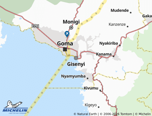 MICHELIN-Landkarte Gisenyi - ViaMichelin