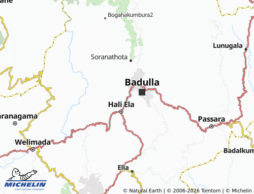 MICHELIN Bogahamaditta map - ViaMichelin