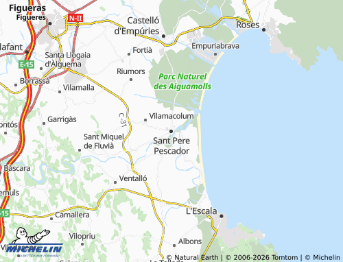 Carte MICHELIN Sant Pere Pescador - ViaMichelin