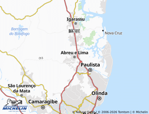 Mapa MICHELIN Abreu e Lima - ViaMichelin