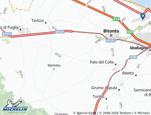 MICHELIN Palombaio map - ViaMichelin