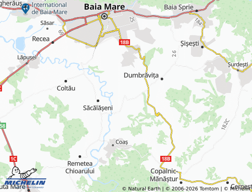 Carte MICHELIN Chechiș - ViaMichelin
