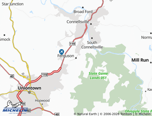 Mappa MICHELIN Ferguson - ViaMichelin
