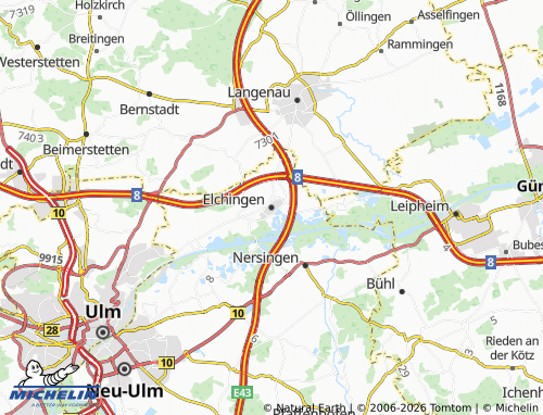Mappa MICHELIN Elchingen - ViaMichelin