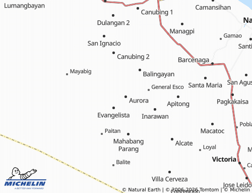 Mappa MICHELIN Aurora - ViaMichelin