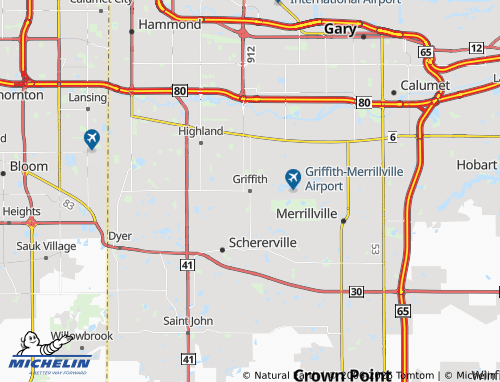 Mapa MICHELIN Griffith - ViaMichelin