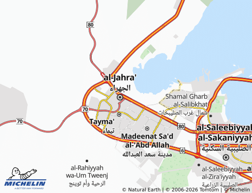 MICHELIN Jahra Camps map - ViaMichelin