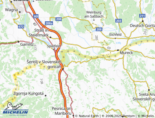 Mappa MICHELIN Kozjak pri Ceršaku - ViaMichelin