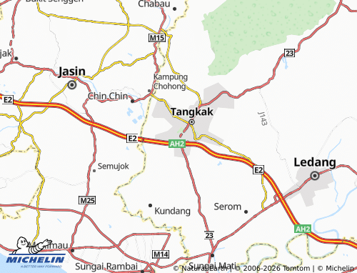 MICHELIN Taman Mega Ria map - ViaMichelin