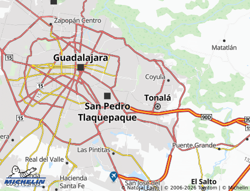 Mappa MICHELIN Parques de Tlaquepaque - ViaMichelin
