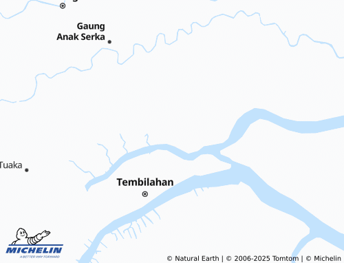 MICHELIN Sungai Luar map - ViaMichelin