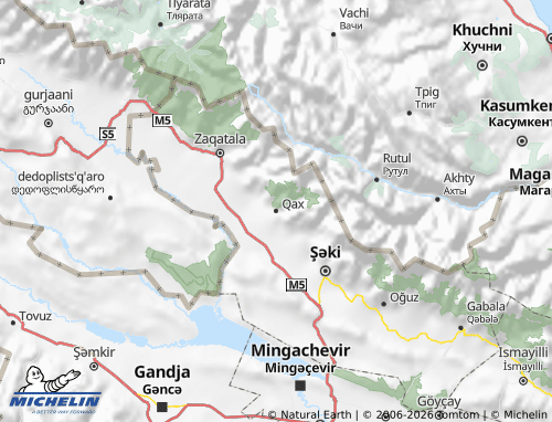 Mapa MICHELIN Qax - ViaMichelin